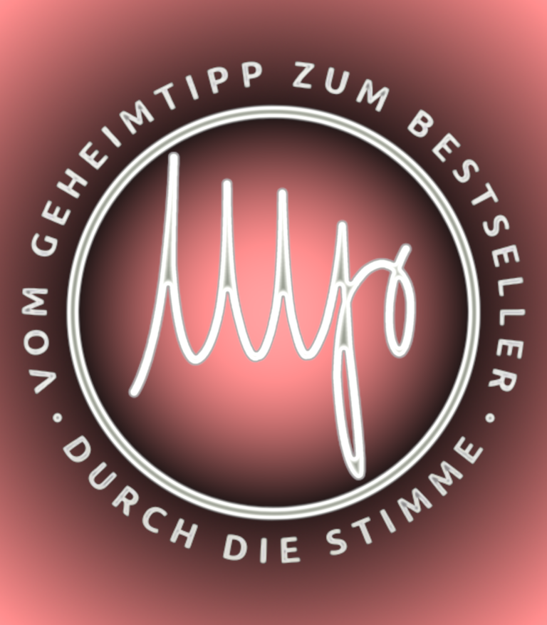 Logo mit dem Schriftzug "mjr" sowie dem Text "Vom Geheimtipp zum Bestseller - durch DIE Stimme"